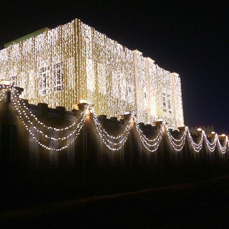 Sparkling Outdoor LED Curtain and Drapery Lights