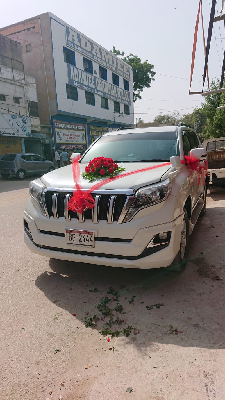 Elegant Red Rose Car Decoration for Weddings