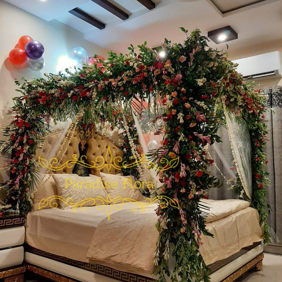 Grand Floral Arch Wedding Room Decoration