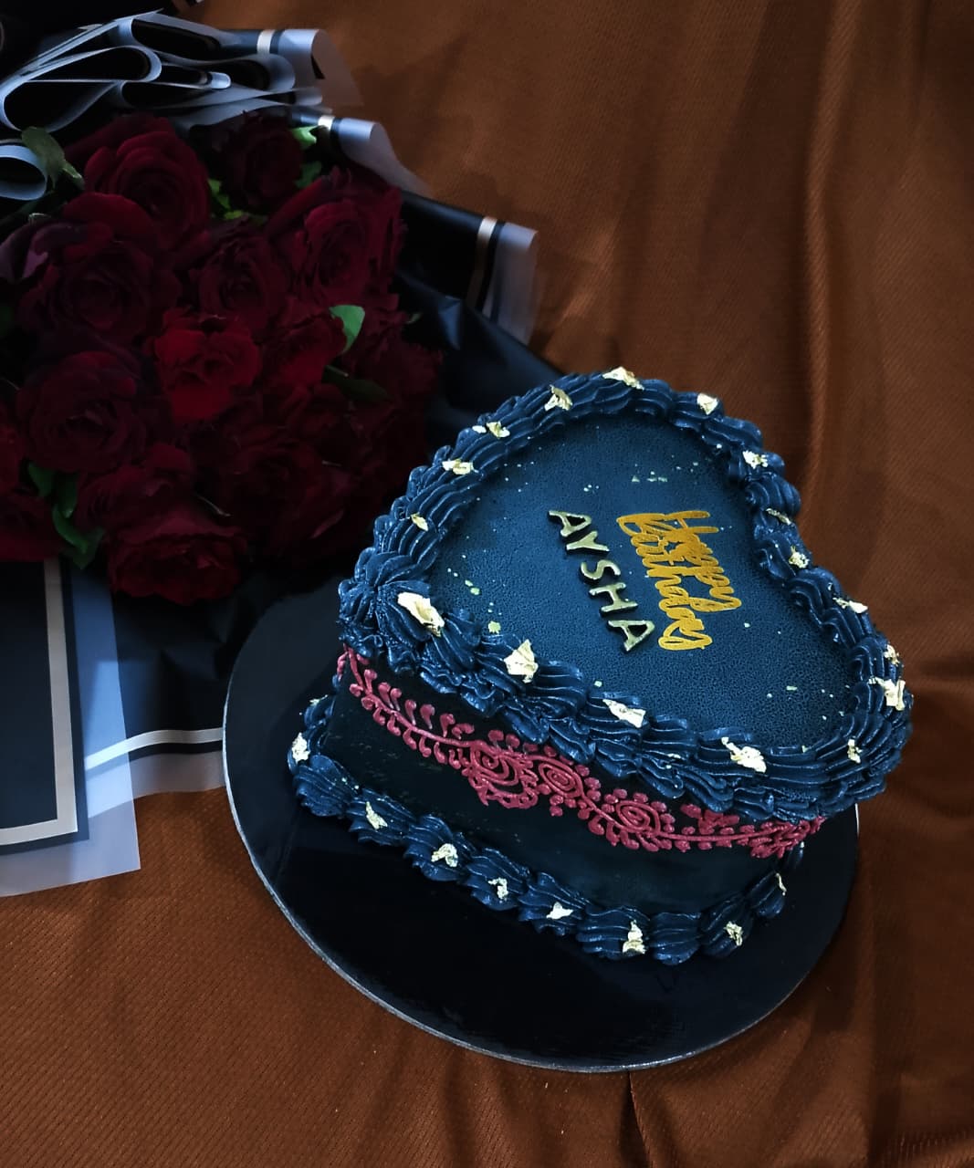 Premium Birthday Surprise in Karachi | Imported Roses & Designer Cake Combo