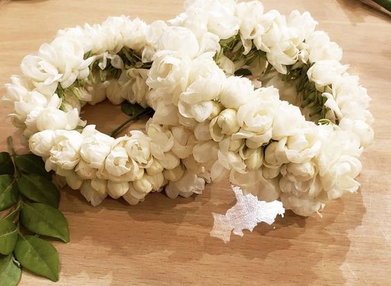 Pure White Jasmine (Motia) Gajray Set
