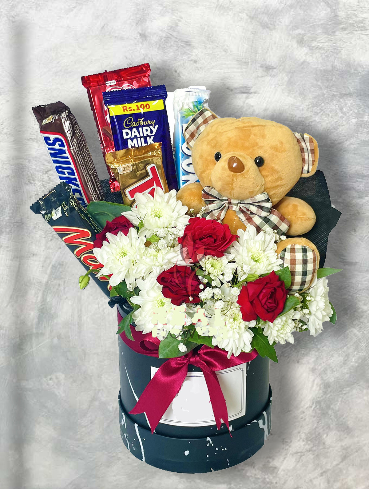 Teddy & Treats Floral Marble Box