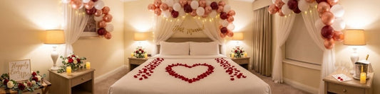 Wedding Night Room Decoration for a Romantic Bridal Setup