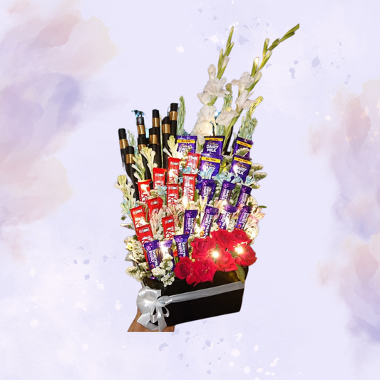 Sweet Love Chocolate & Floral Box