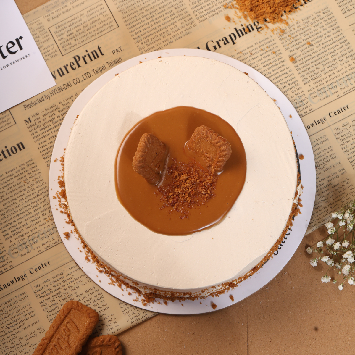 Caramel Biscuit Cake