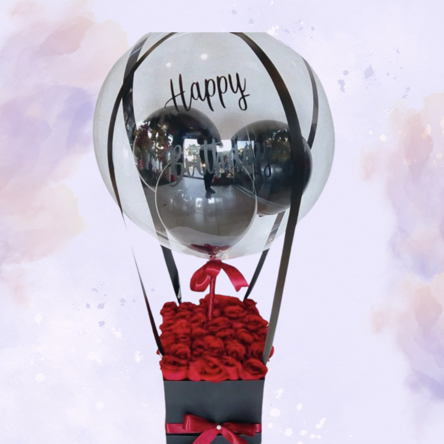 Flower  Box with Balloon