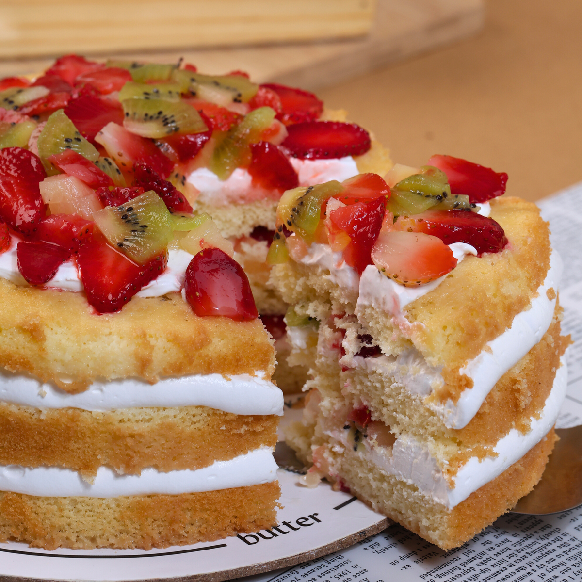 Fruit Cream Cake