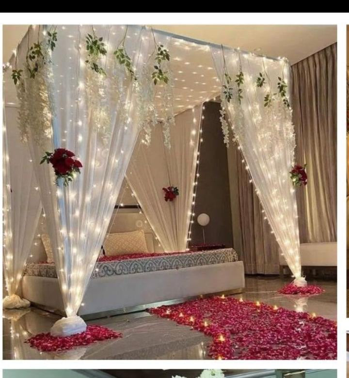Minimal bed decor