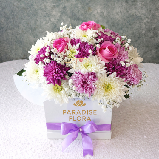 Purple and Pink Floral Delight Box
