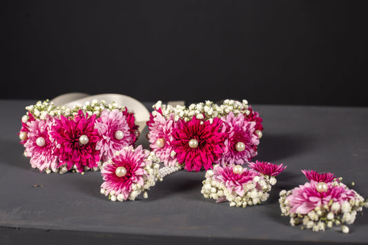 Pink Flower Jewllery