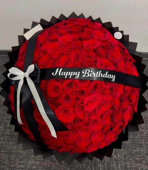 Grand Red Roses Round Bouquet